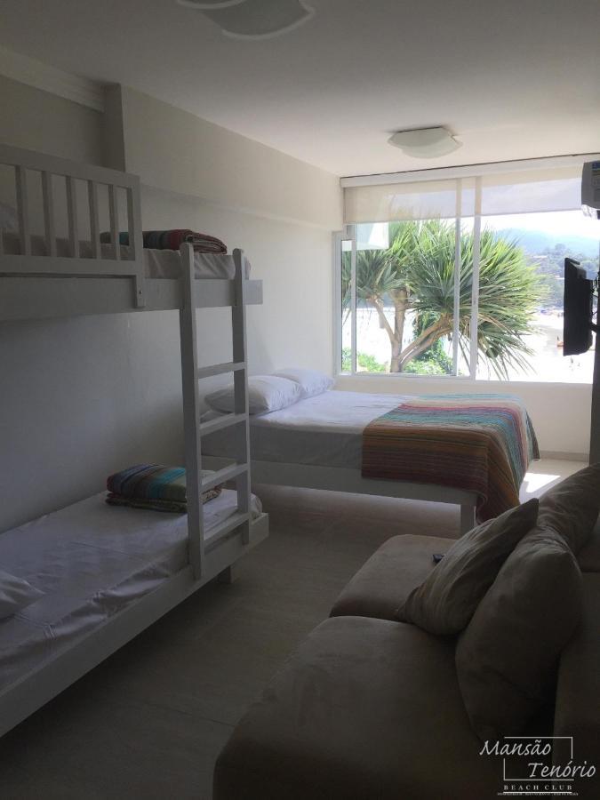 Mansao Tenorio - Suites, Estudio Ou Cobertura Pe Na Areia Ubatuba Kültér fotó